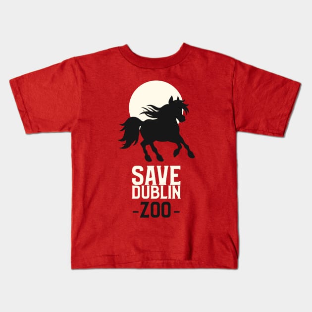 save dublin zoo Kids T-Shirt by natashawilona